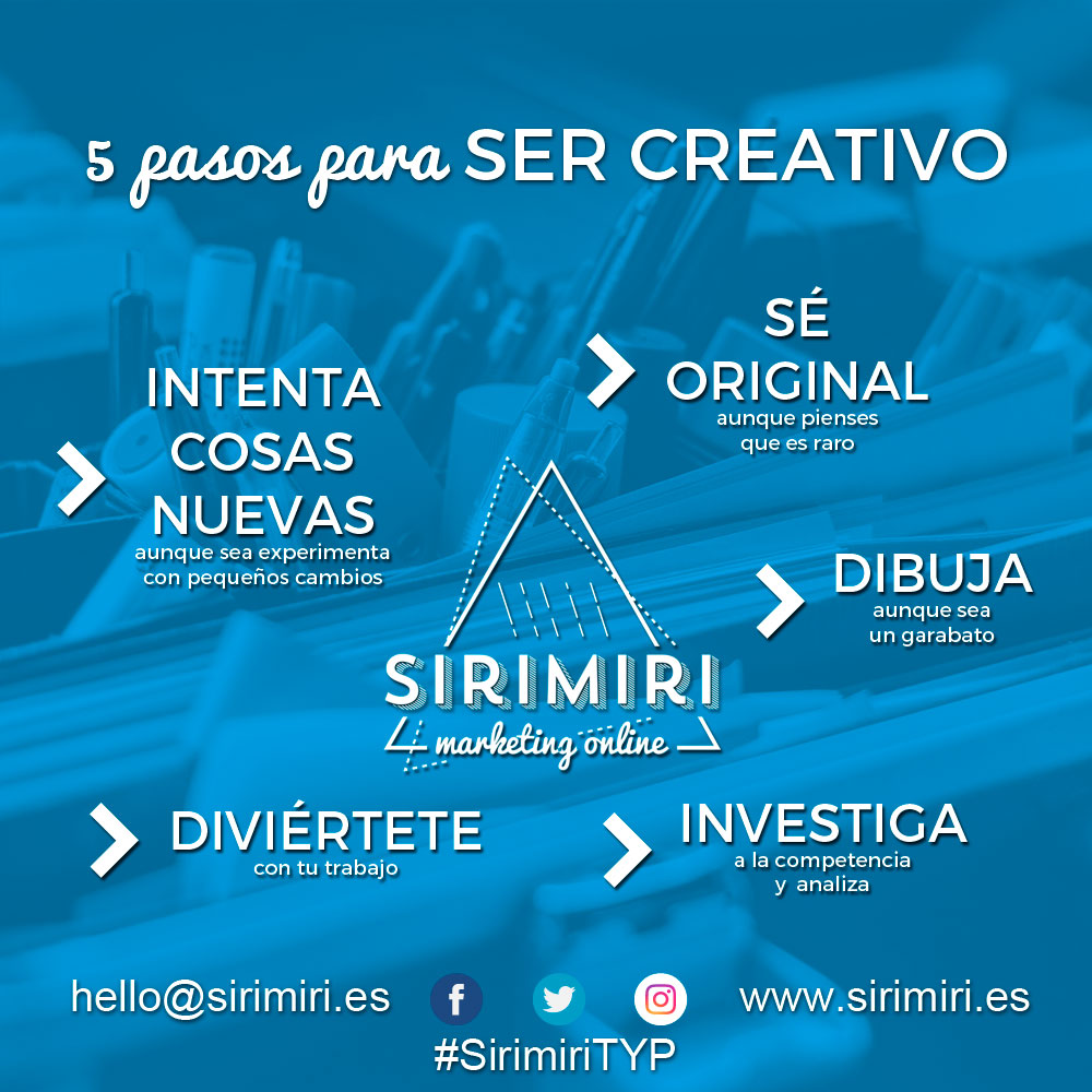 5 pasos para ser creativo